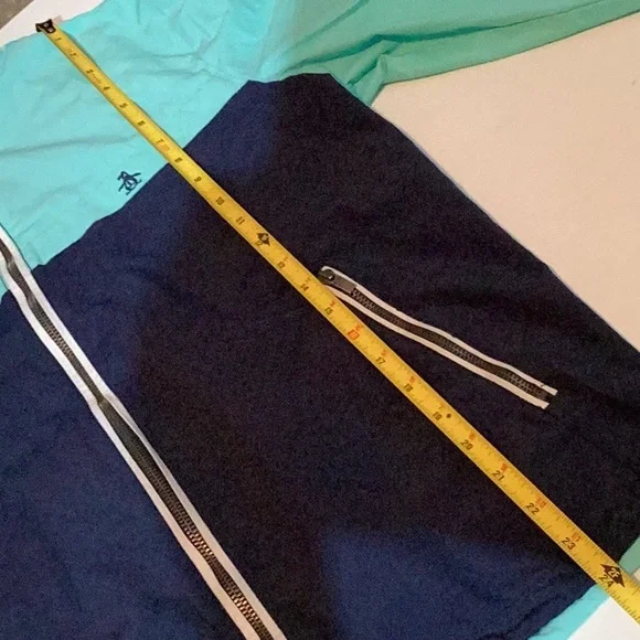 Penguin by Munsingwear windbreaker jacket,Small, zipper pockets,Velcro close,Sm - Picture 13 of 16